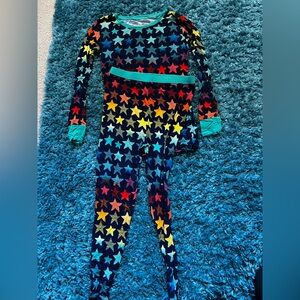 Little Sleepies Teal and Navy Pajama Set